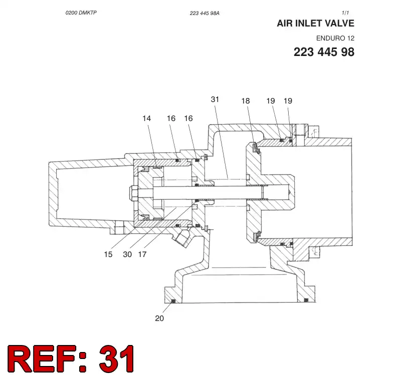 88423969 884 239 69 SPRING - Sandvik Technical Drawing