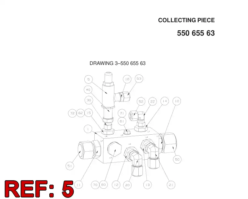 88428509 884 285 09 PRESSURE RELIEF VALVE - Sandvik Technical Drawing