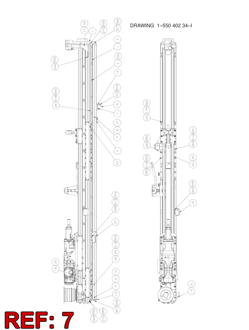 88436229 884 362 29 Seal, PISTON - Sandvik Technical Drawing