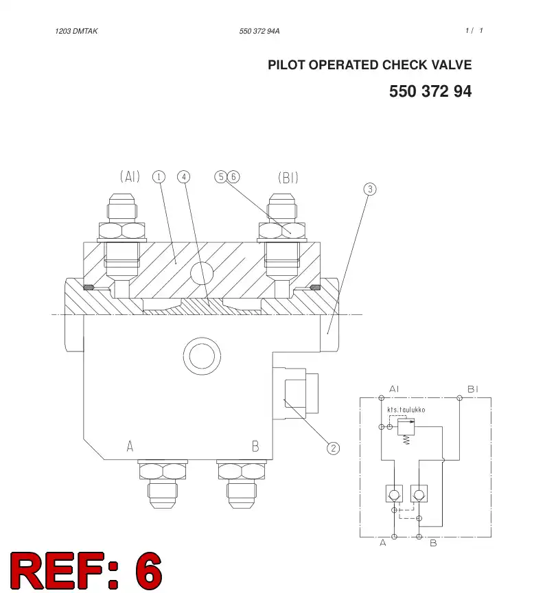 88438099 884 380 99 PLUG (INSIDE TREADED) - Sandvik Technical Drawing