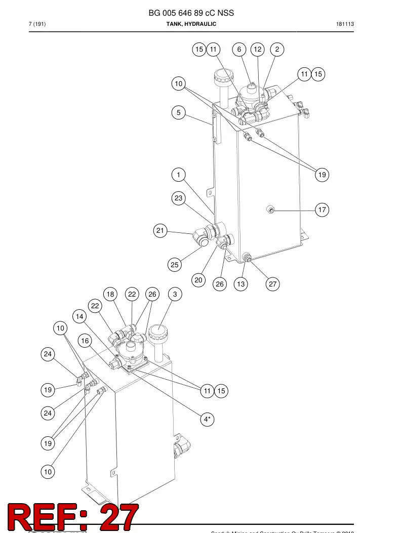 88438119 884 381 19 Plug - Sandvik Technical Drawing