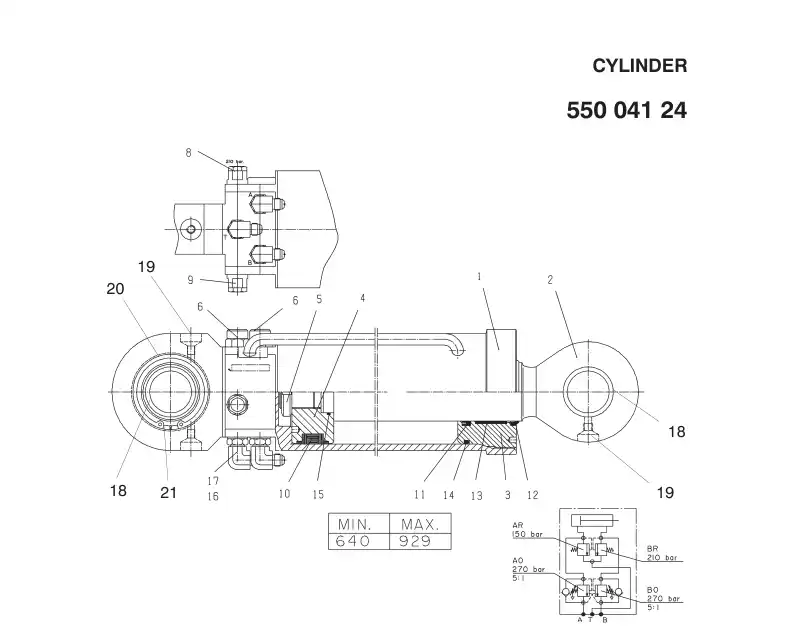 88472049 884 720 49 SEAL KIT TAMROCK 125/70 - Sandvik Technical Drawing
