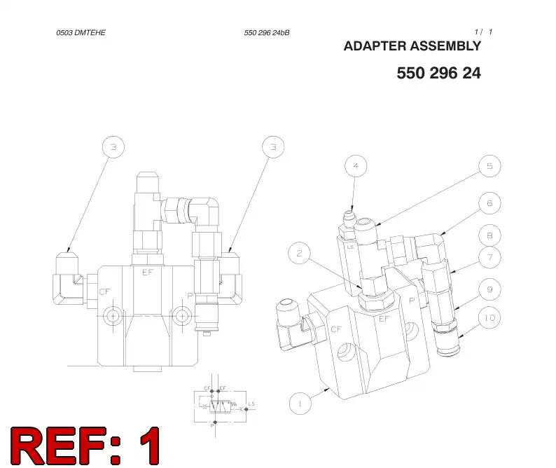 88477789 884 777 89 VALVE - Sandvik Technical Drawing
