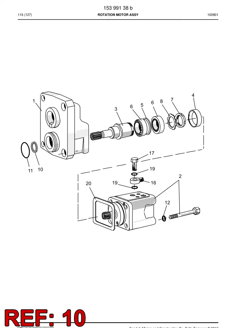 88481219a 884 812 19a Shaft seal - Sandvik Technical Drawing