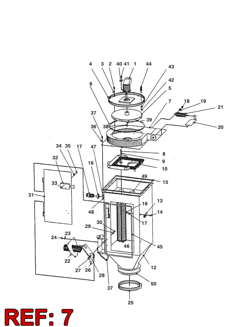 88489299 884 892 99 Shroud, Fan - Sandvik Technical Drawing