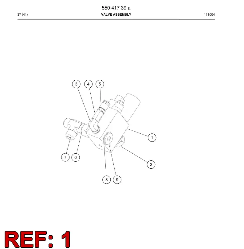 88490519b 884 905 19b Valve, Pressure Relief - Sandvik Technical Drawing