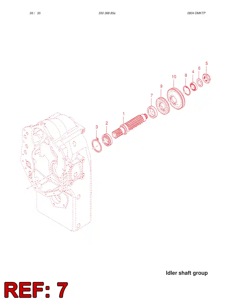 88500609 885 006 09 SPACER - Sandvik Technical Drawing