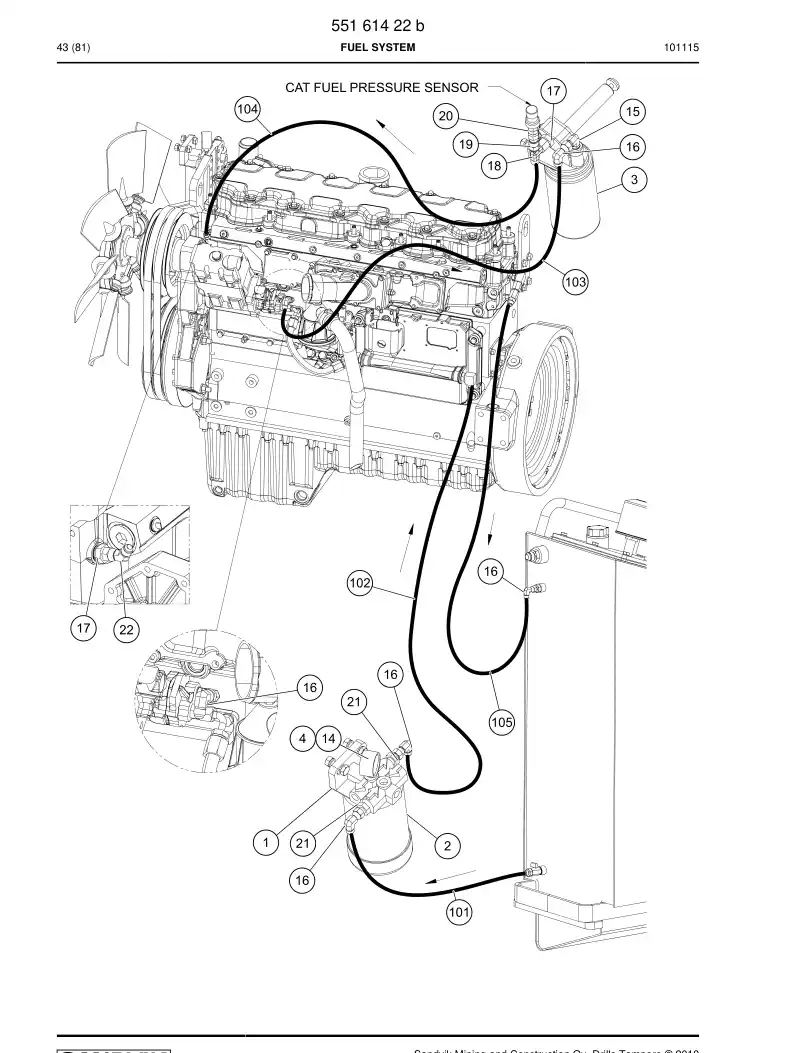 88523979b 885 239 79b Element, Filter - Sandvik Technical Drawing