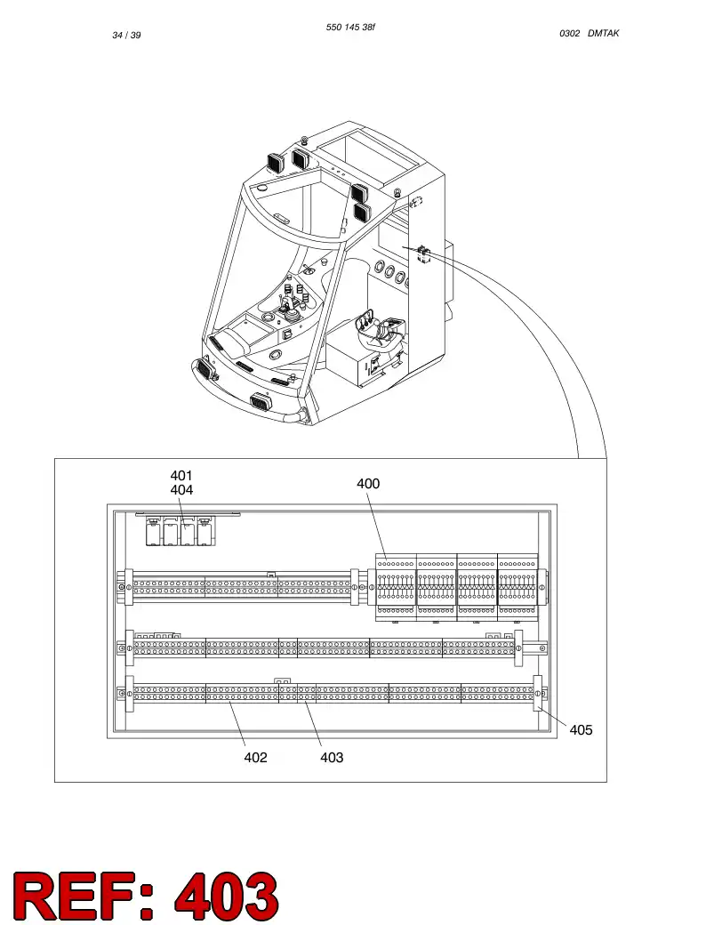 88536089 885 360 89 TERMINAL BLOCK - Sandvik Technical Drawing