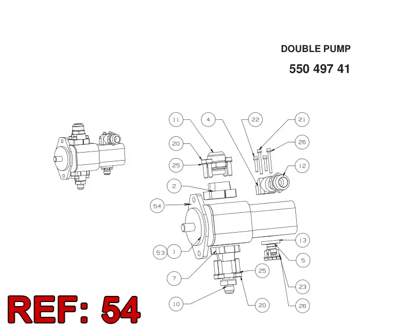 88536499 885 364 99 GASKET - Sandvik Technical Drawing