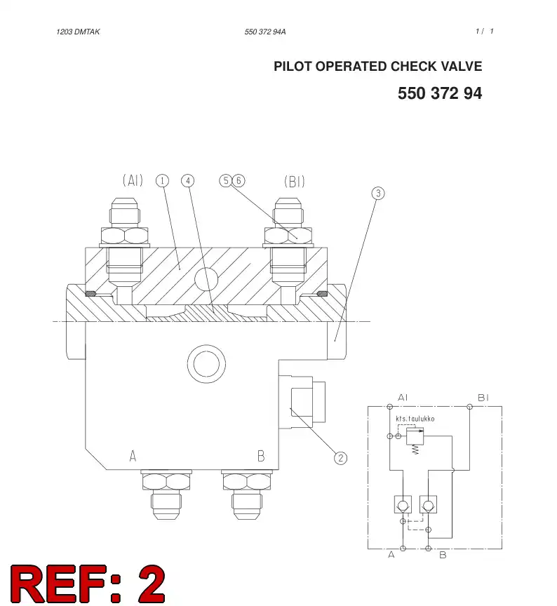 88541509 885 415 09 CARTRIDGE - Sandvik Technical Drawing