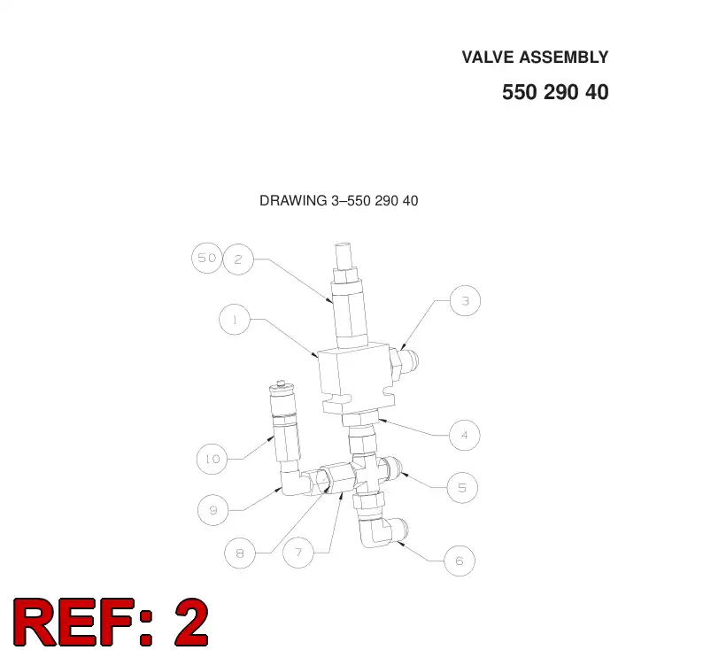 88558469 885 584 69 PRESSURE RELIEF VALVE - Sandvik Technical Drawing