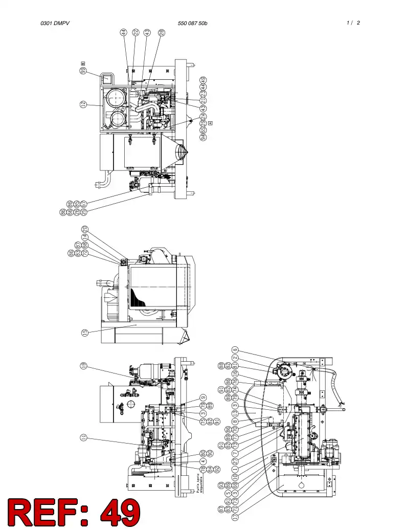 88571049 885 710 49 TUBE ASSEMBLY - Sandvik Technical Drawing