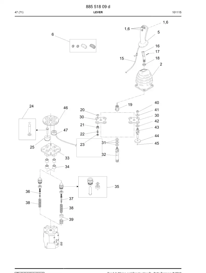 88571589a 885 715 89a Housing - Sandvik Technical Drawing
