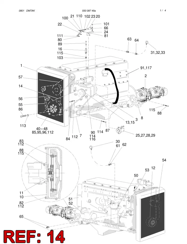 88572209 885 722 09 COGGED BELT - Sandvik Technical Drawing