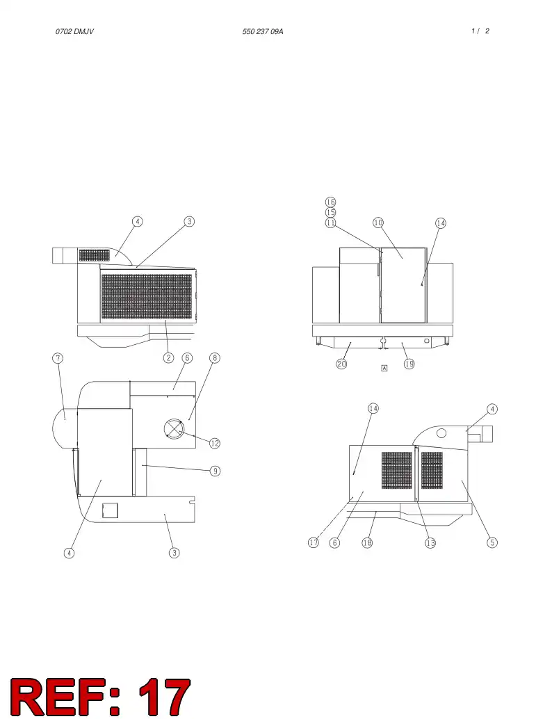 885 790 19 AMORTECEDOR DE RUBBER - drawing