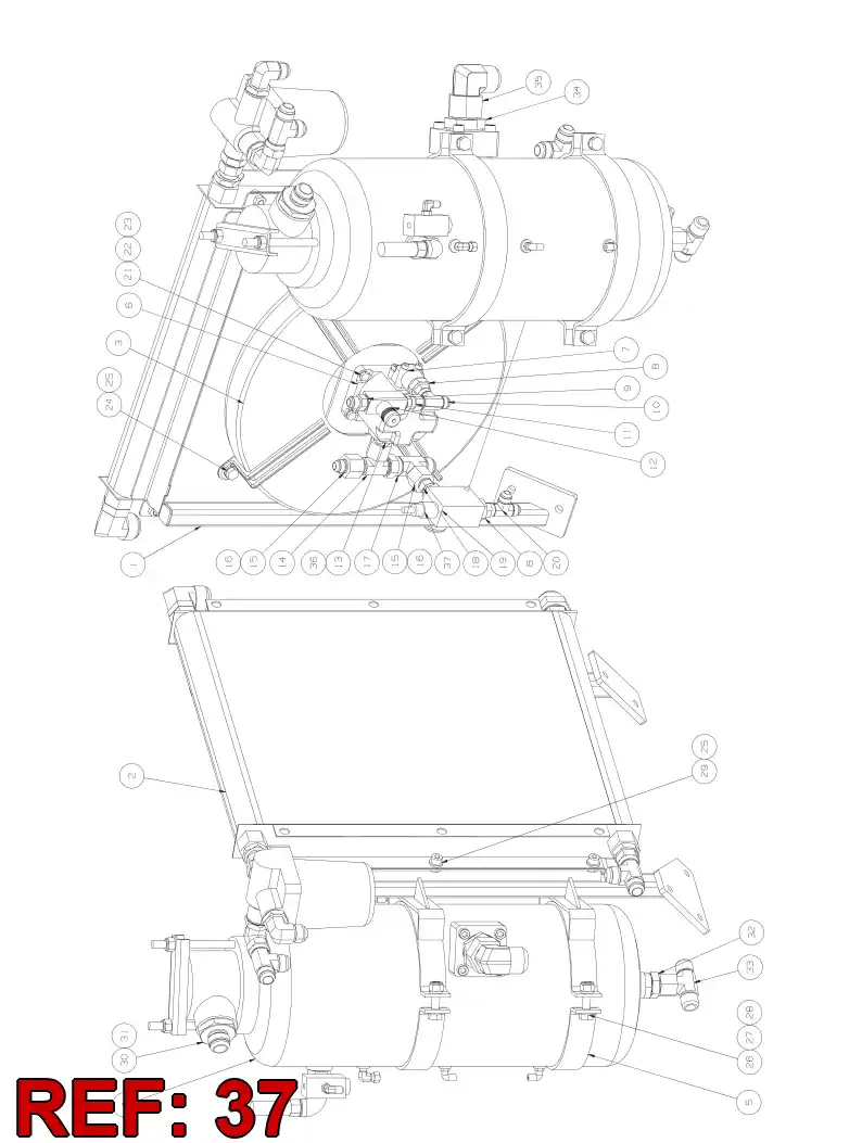 88588169 885 881 69 PRESSURE RELIEF VALVE - Sandvik Technical Drawing