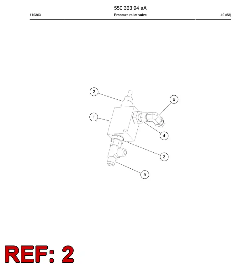 88588169b 885 881 69b Valve, Pressure Relief - Sandvik Technical Drawing