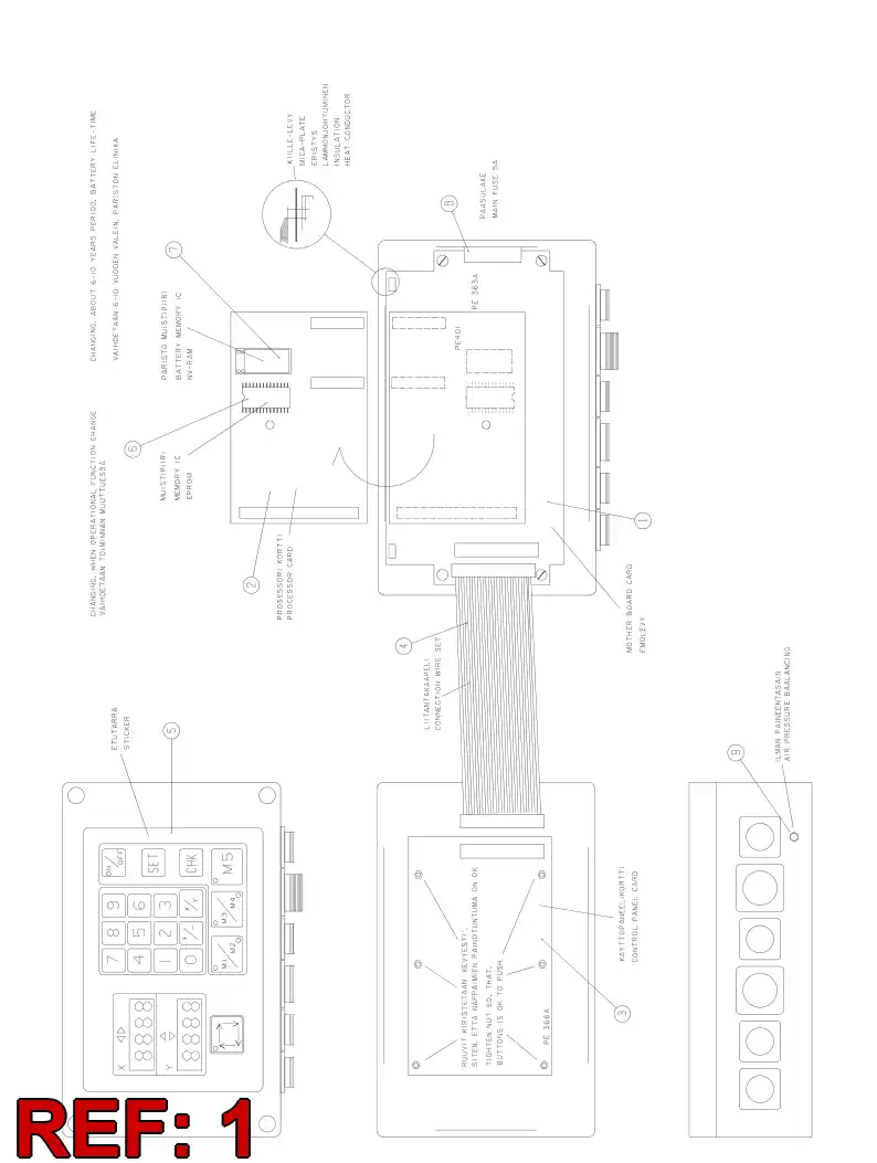 88588609 885 886 09 MOTHERBOARD - Sandvik Technical Drawing