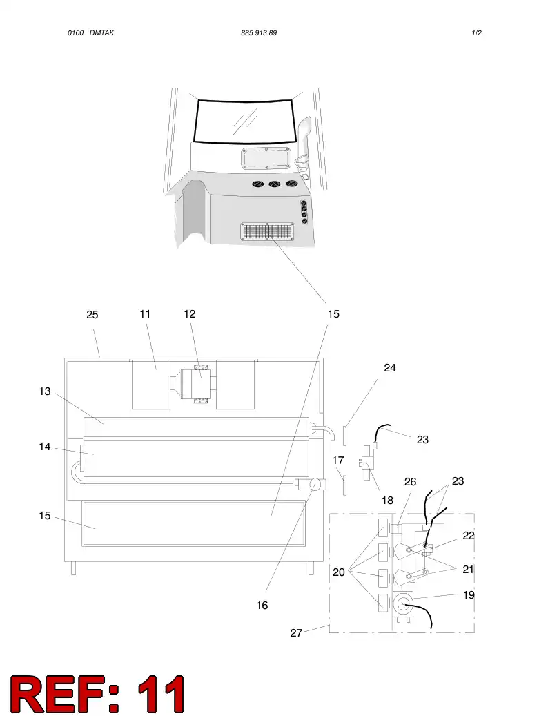 88591409 885 914 09 FAN ASSEMBLY - Sandvik Technical Drawing