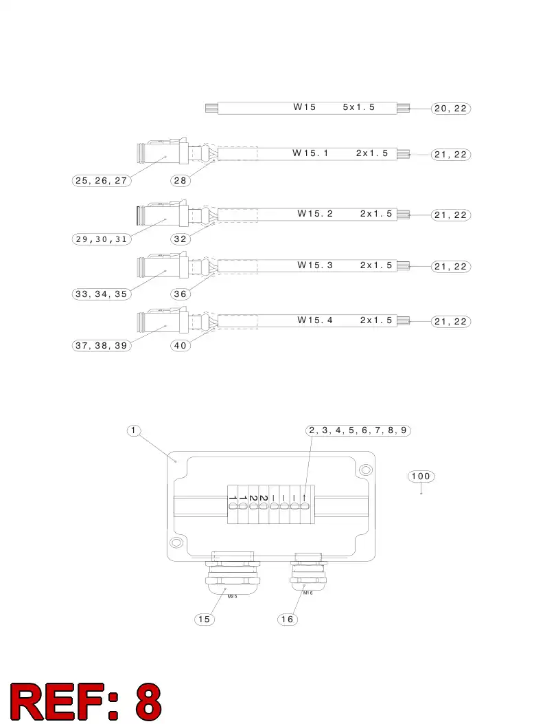 88592679 885 926 79 TERMINAL MARKING STRIP - Sandvik Technical Drawing