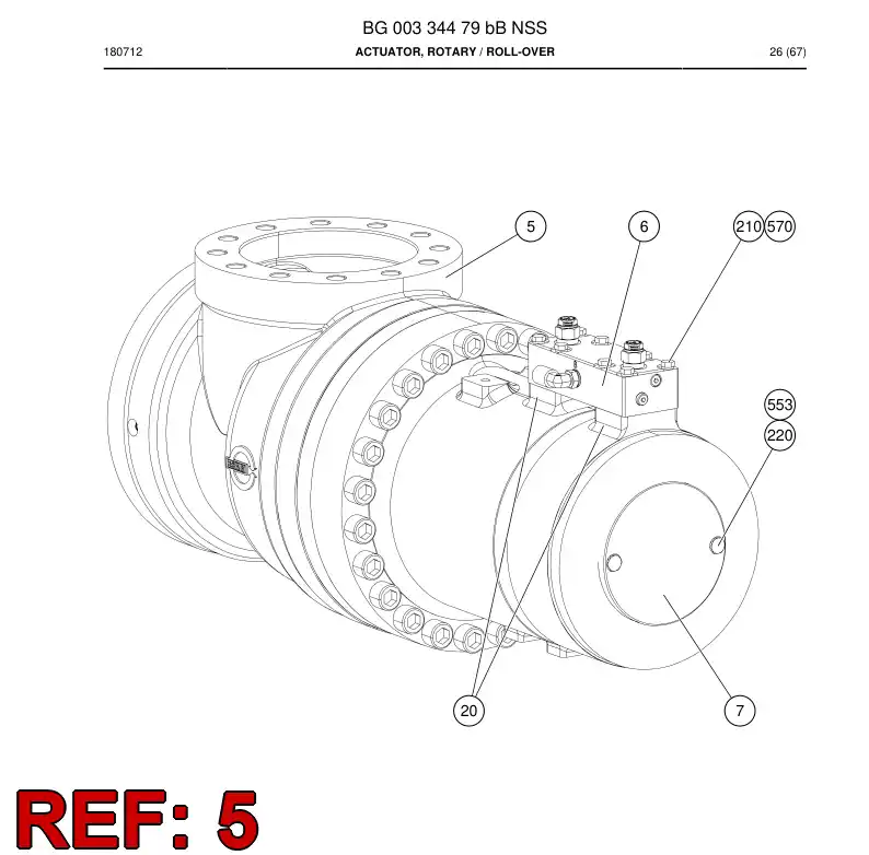 88596869 885 968 69 Bearing - Sandvik Technical Drawing