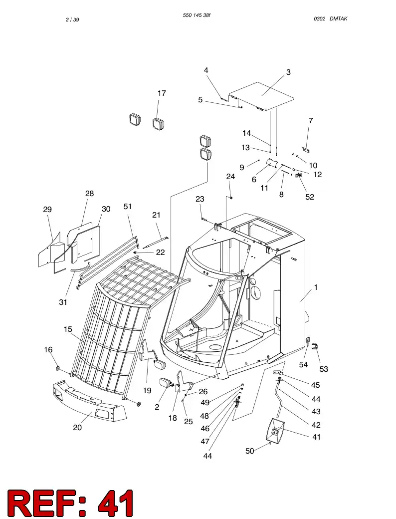88607969 886 079 69 Mirror - Sandvik Technical Drawing