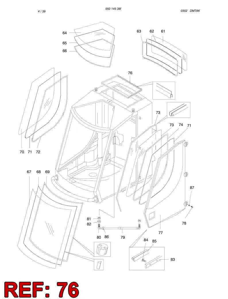 88608979 886 089 79 Seal, Rubber - Sandvik Technical Drawing