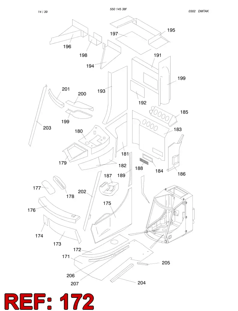 88610779 886 107 79 CARPET (RIGHT) - Sandvik Technical Drawing