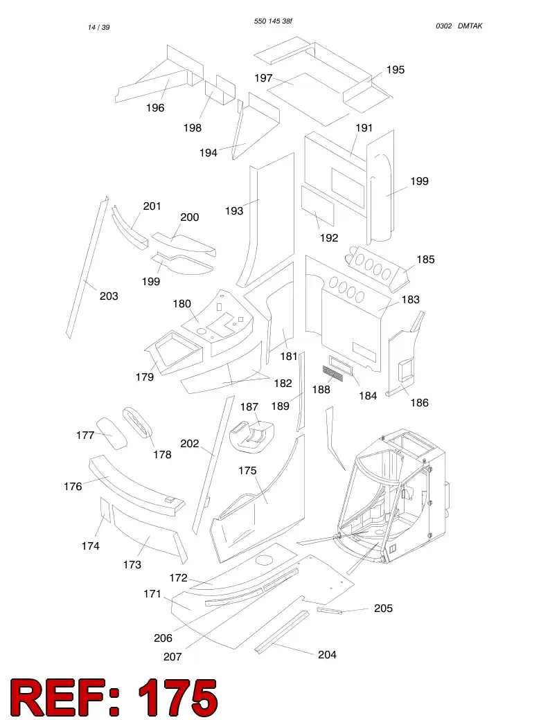 88610929 886 109 29 DOOR - Sandvik Technical Drawing