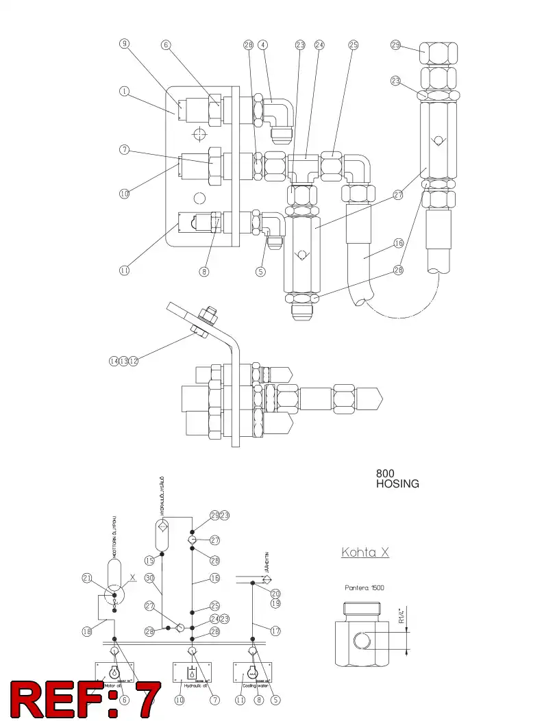 88614559 886 145 59 FILLING ADAPTER - Sandvik Technical Drawing