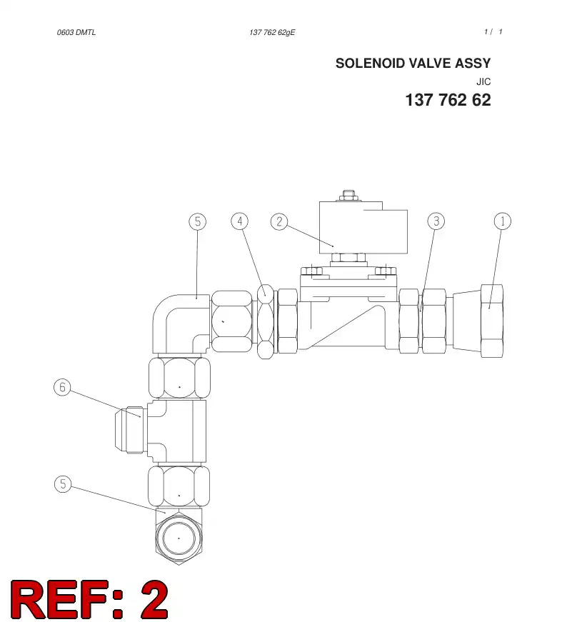 88627109 886 271 09 2/2 WAY SOLENOID VALVE - Sandvik Technical Drawing