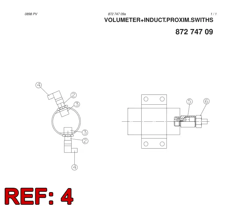 88627489 886 274 89 SENSOR CABLE - Sandvik Technical Drawing