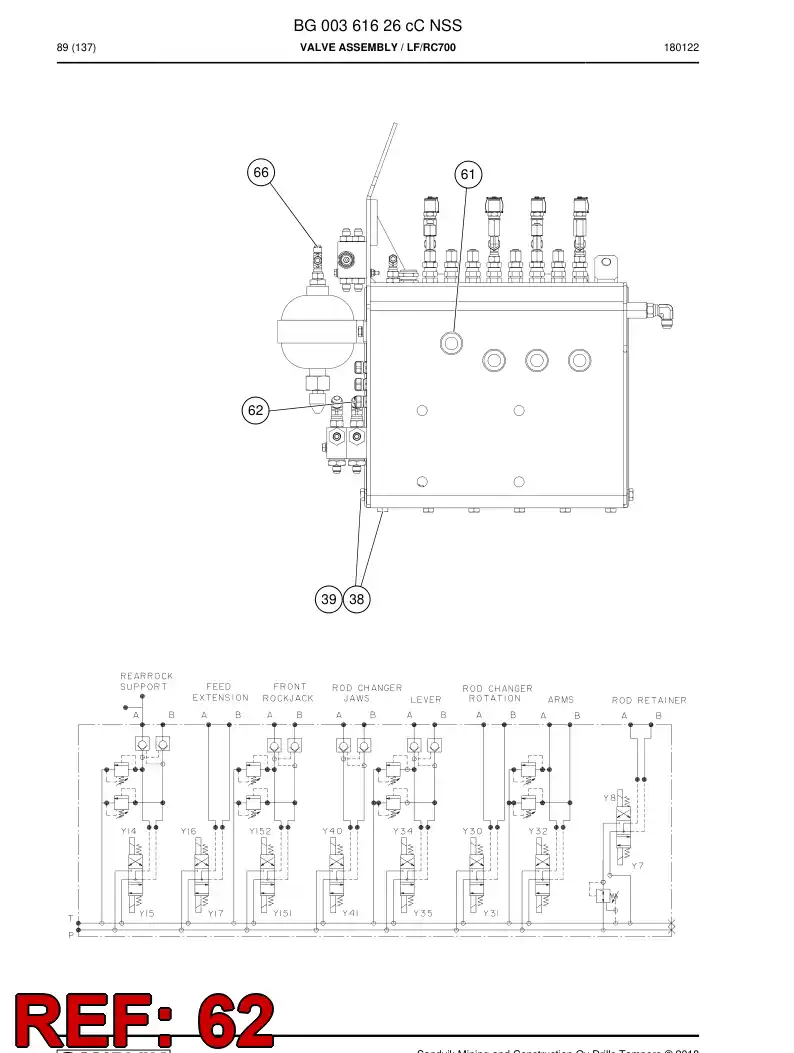 88628649 886 286 49 Gland, Cable - Sandvik Technical Drawing