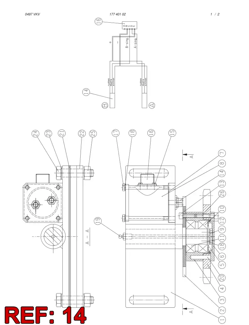 88629409 886 294 09 PROXIMITY SWITCH - Sandvik Technical Drawing