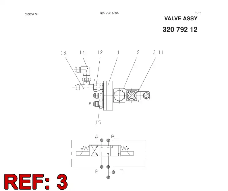 88638959 886 389 59 DIRECTIONAL CONTROL VALVE EL. - Sandvik Technical Drawing
