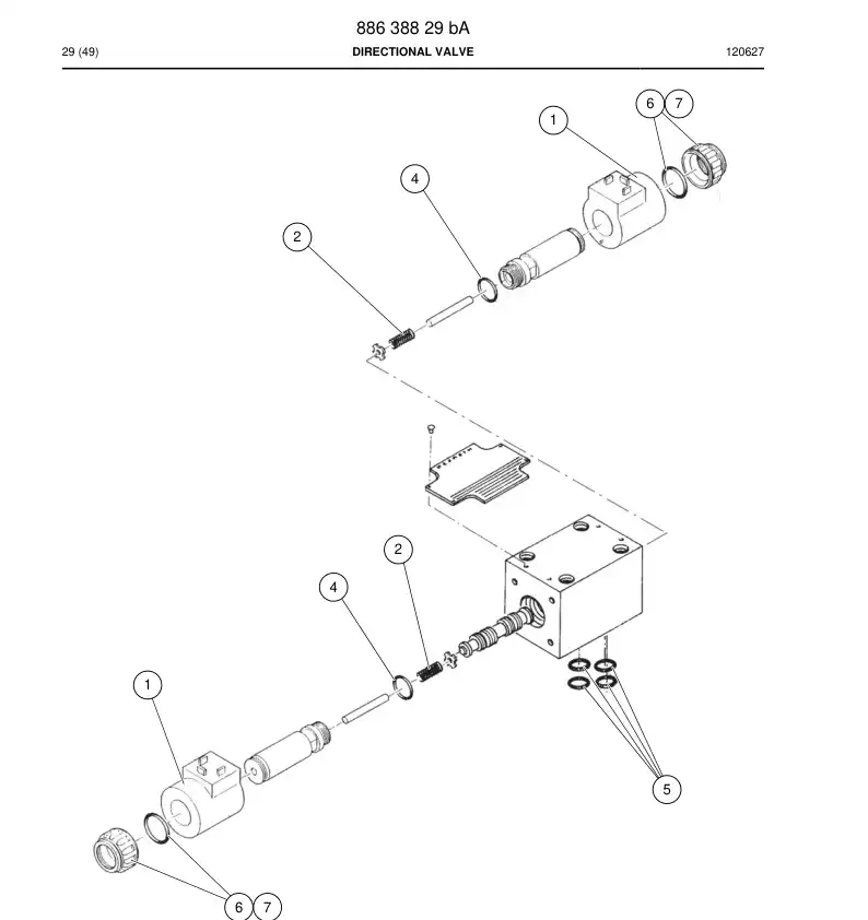 88639149a 886 391 49a SOLENOIDE - Sandvik Technical Drawing