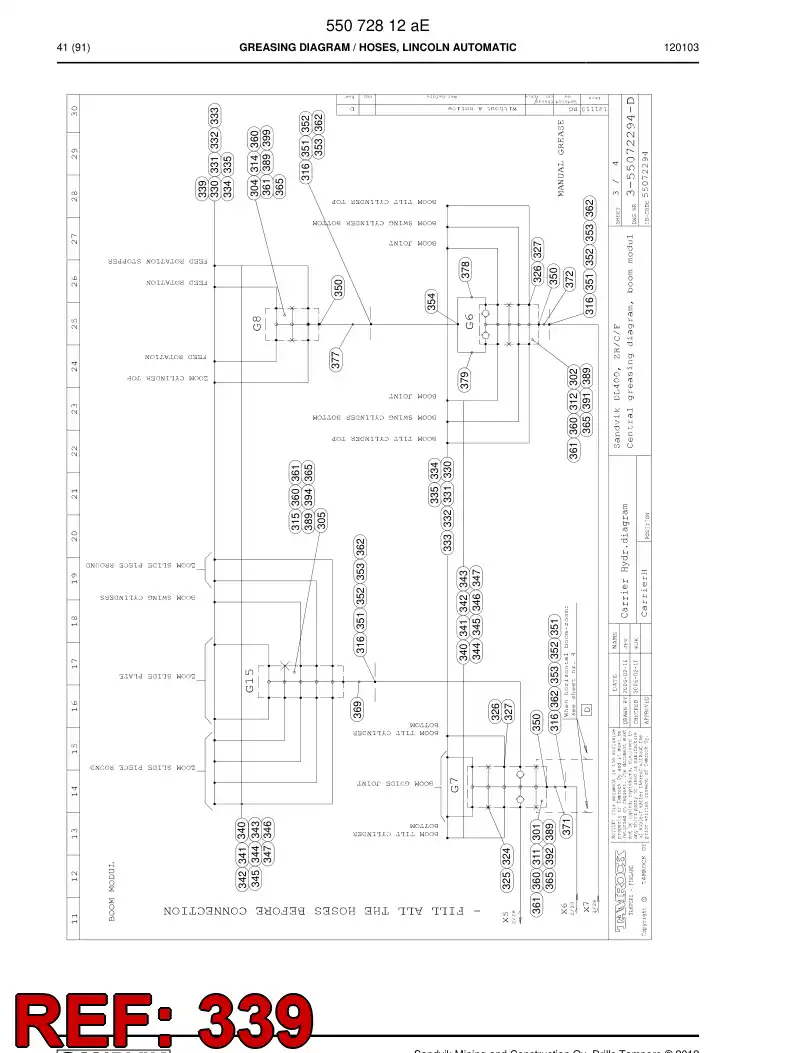 88641899a 886 418 99a Swivel nut elbow 90 - Sandvik Technical Drawing