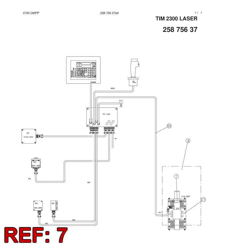 88644409 886 444 09 LASER-BEAM SENSOR, TRANSTRONIC - Sandvik Technical Drawing