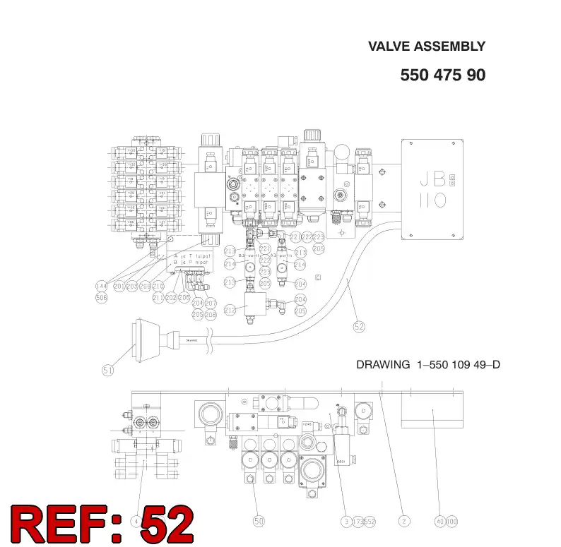 88648579 886 485 79 HOSE - Sandvik Technical Drawing