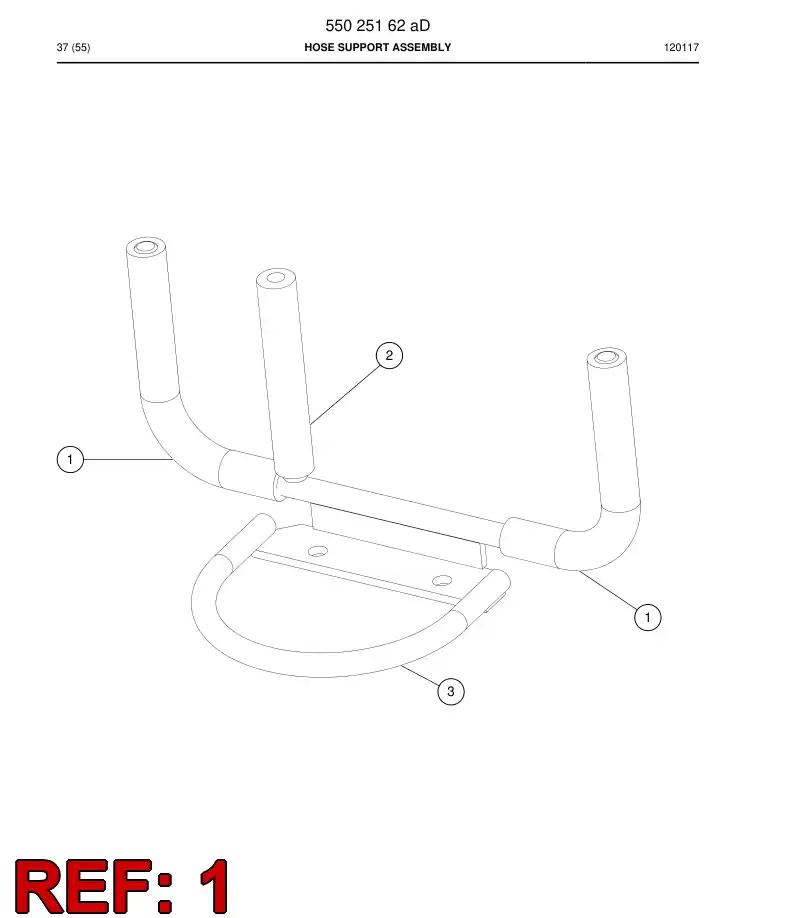 88648609 886 486 09 HOSE - Sandvik Technical Drawing