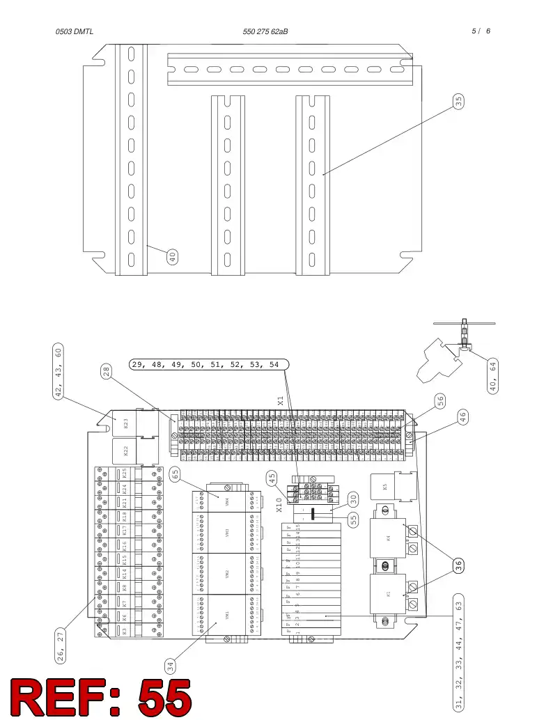 88656999 886 569 99 SWITCHING BRIDGE - Sandvik Technical Drawing
