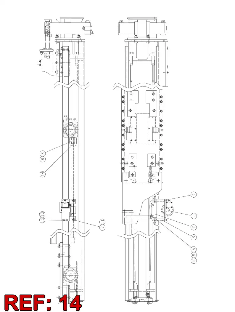 88658069 886 580 69 Belt, Toothed - Sandvik Technical Drawing