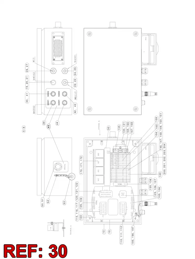 88658479 886 584 79 CABLE RACK - Sandvik Technical Drawing