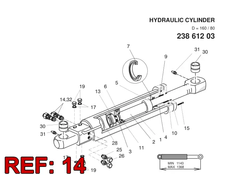88658909 886 589 09 COUNTER BALANCE AND HOLD.VALVE - Sandvik Technical Drawing