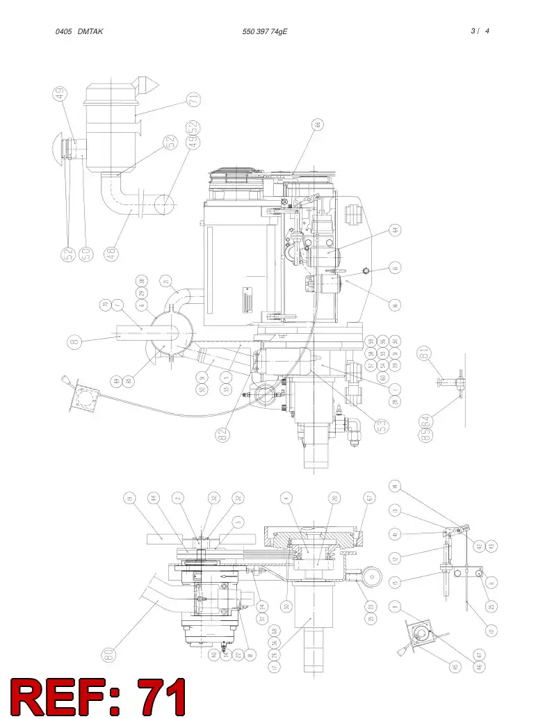 88662039 886 620 39 AIR FILTER - Sandvik Technical Drawing