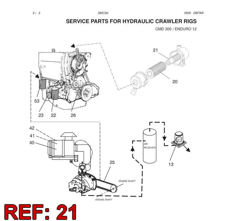 88662299 886 622 99 AIR SAFETY FILTER ELEMENT - Sandvik Technical Drawing