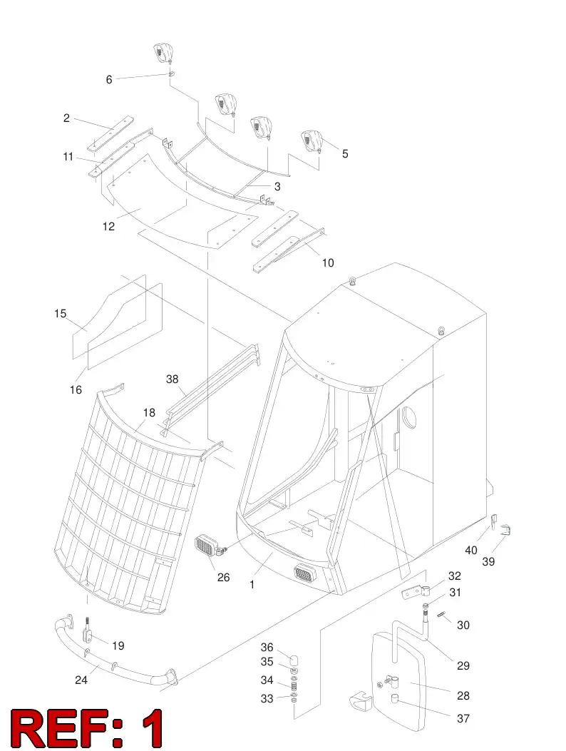 88662729 886 627 29 FRAME - Sandvik Technical Drawing