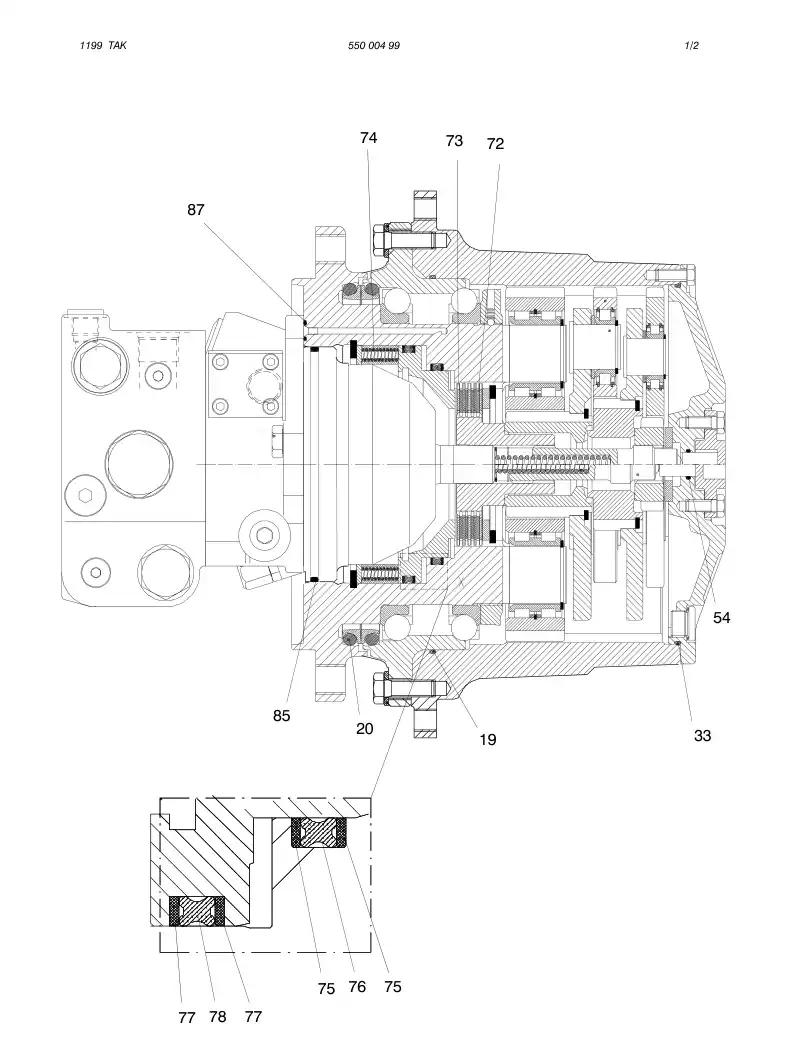 88665349 886 653 49 SEAL KIT - Sandvik Technical Drawing