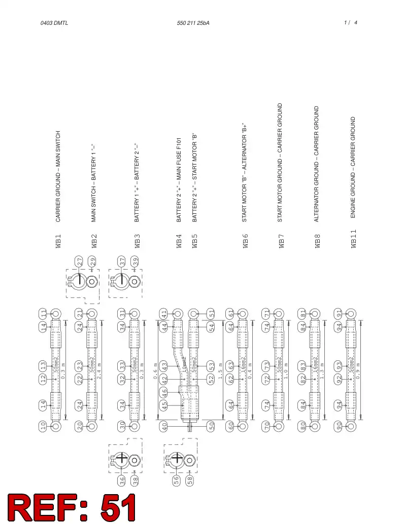 88665889 886 658 89 CABLE TERMINAL - Sandvik Technical Drawing